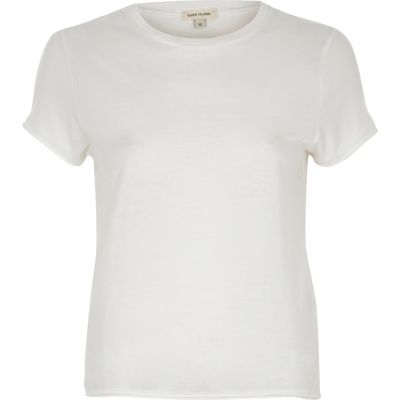 White slim fit T-shirt